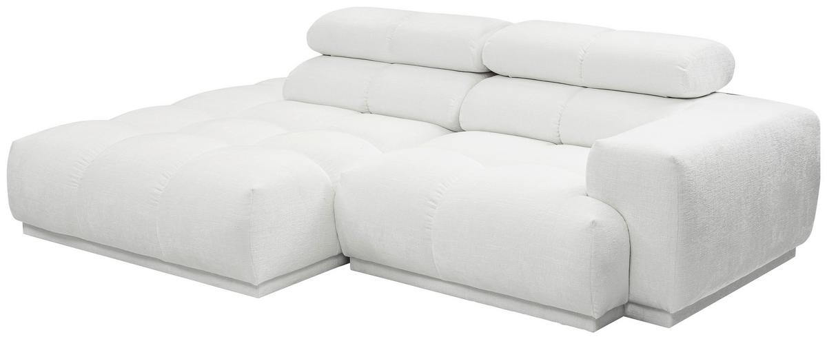 Ecksofa Chani Creme, Schenkel: 150x239 Cm - Creme, MODERN, Textil (150/239cm) - MID.YOU