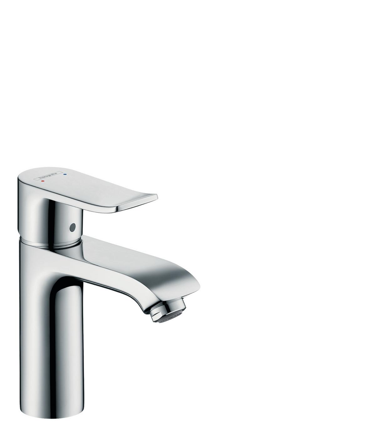 Waschtischarmatur Hg Metris 110 Chrom H: 12,8 cm - Chromfarben, Basics (33,2/12,8/16,6cm) - Hansgrohe