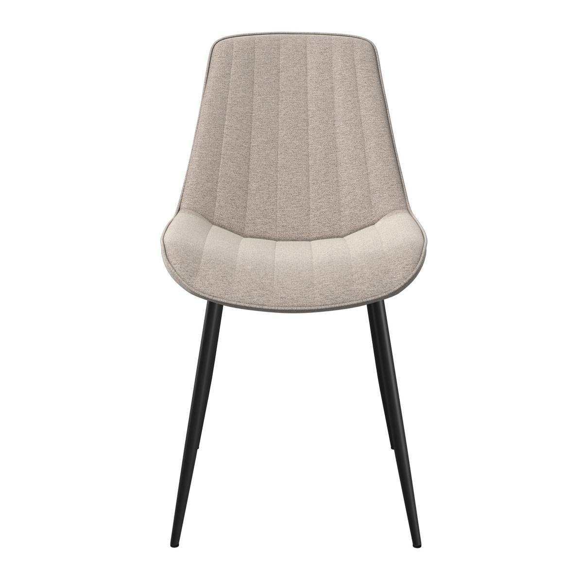 Jídelní set Eolona, 120cm - černá/krémová, Moderní, kov/kompozitní dřevo (120/76/120cm) - Bessagi Home