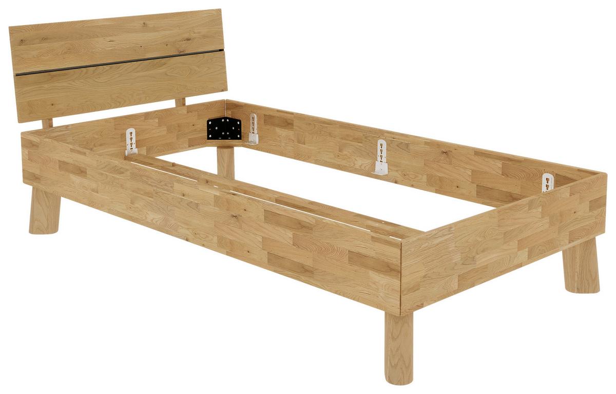 Bett Como Naturfarben 100x200cm - Naturfarben, MODERN, Holz (100/200cm) - MID.YOU