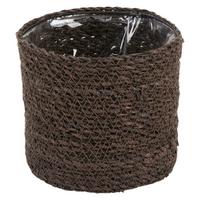 Obal na květináč Atlantic, V: 14cm - šedá, Lifestyle, přírodní materiály (14/14cm) - Modern Living