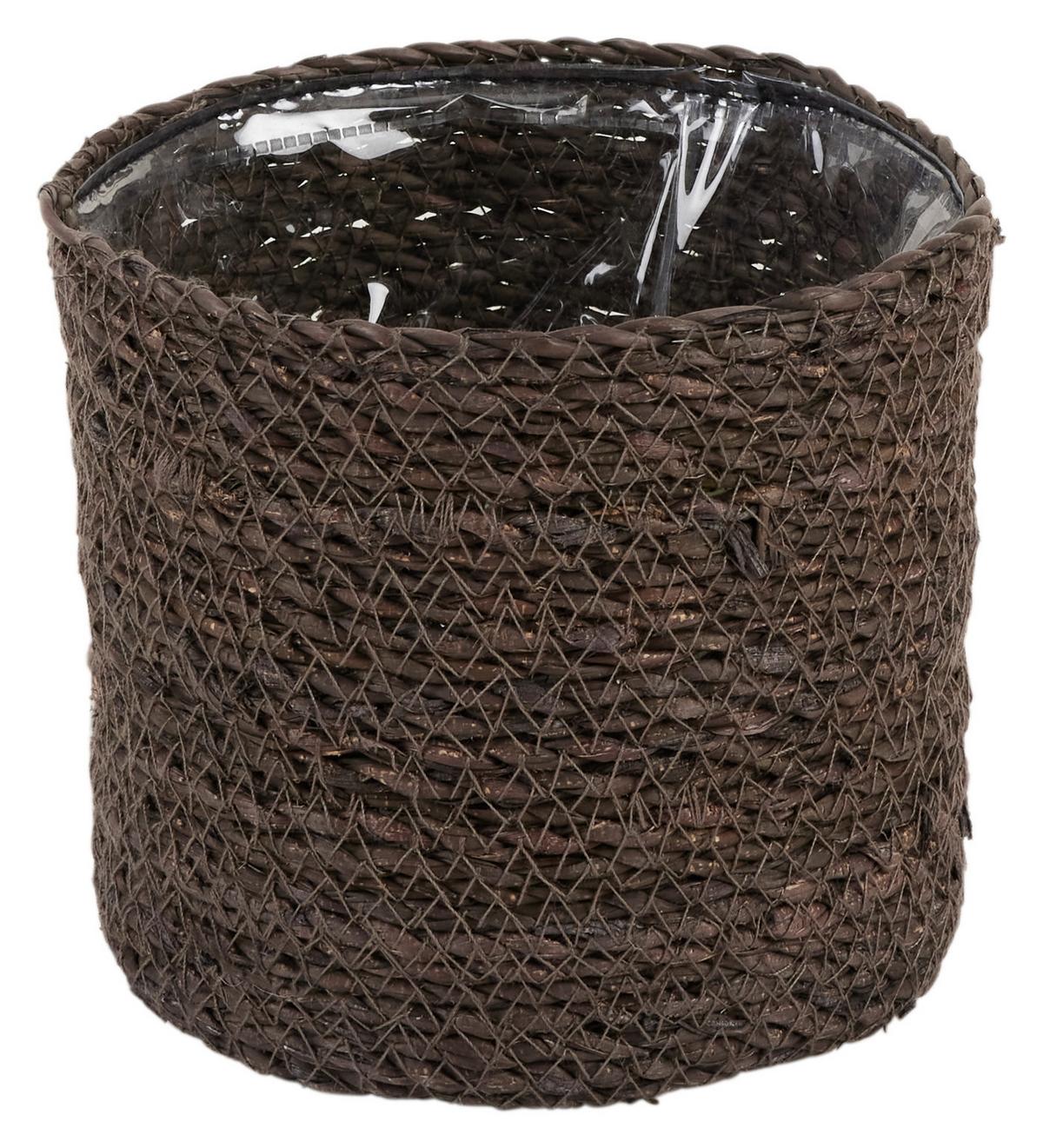 Obal na květináč Atlantic, V: 14cm - šedá, Lifestyle, přírodní materiály (14/14cm) - Modern Living