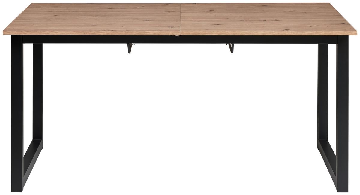 Ausziehtisch Dean 160 Az 160-200x76x90 Cm Eiche - Schwarz/Eiche Artisan, KONVENTIONELL, Holzwerkstoff/Metall (160-200/90/76cm) - MID.YOU