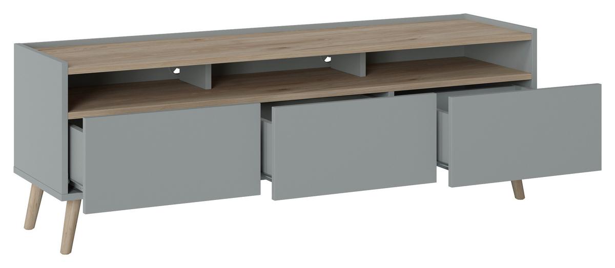 NÍZKÁ KOMODA SKANDI - Konvenční, dřevo/kompozitní dřevo (149,7/51,7/41,7cm)