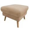 Hocker Tromso Beige B: 61 cm - Beige/Buchefarben, Design, Textil (61/49/65cm) - Livetastic