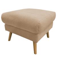 Hocker Tromso Beige B: 61 cm - Beige/Buchefarben, Design, Textil (61/49/65cm) - Livetastic