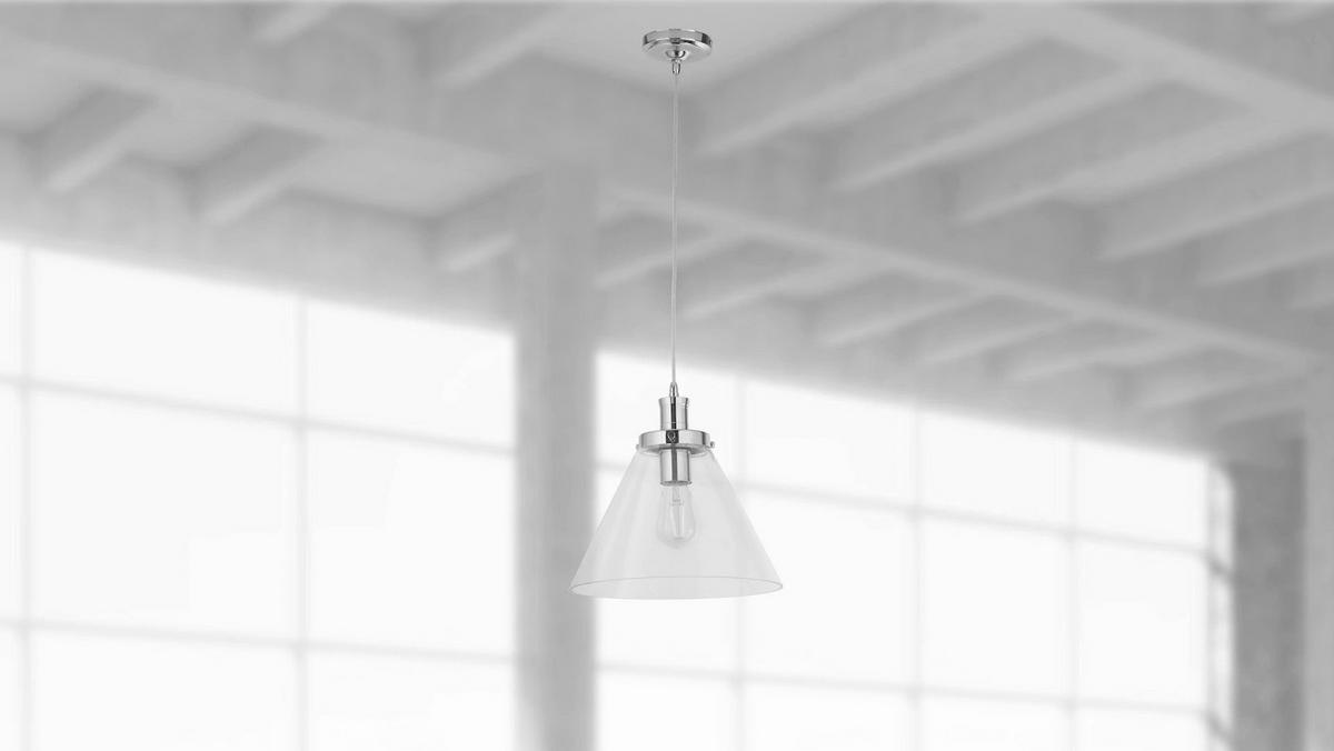 Hängeleuchte 3228cc Pyramid  Pendant - Klar, Basics, Glas/Metall (29/28/29cm)