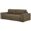 Schlafsofa Vouge Grün Bettkasten, B: 255 Cm - Buchefarben/Schwarz, KONVENTIONELL, Textil (255/86/123cm) - Livetastic