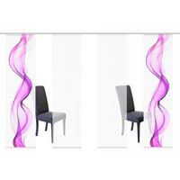 Flächenvorhang Edmonton B: 4x60cm Beere - Beere, Design, Textil (4x60/245cm)