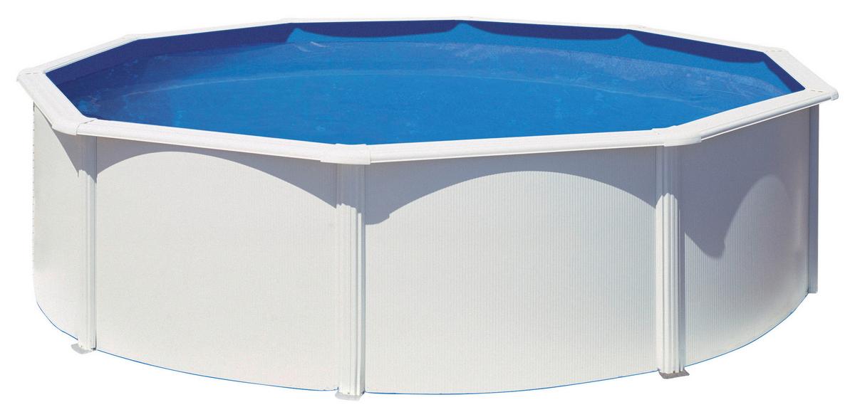 Pool-Set Gre Fidji Kit460eco - Weiß, KONVENTIONELL, Metall (460/460/120cm) - Gre