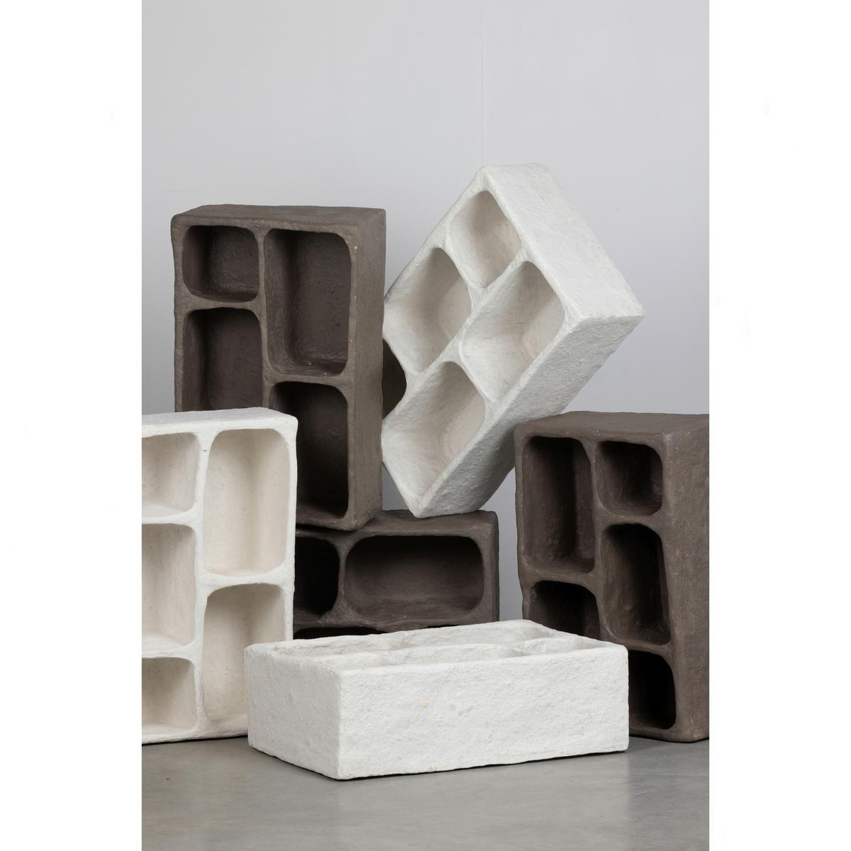 WANDREGAL Clay Grau B: 45cm - Grau, Design, Papier (45/70/23cm) - Livetastic