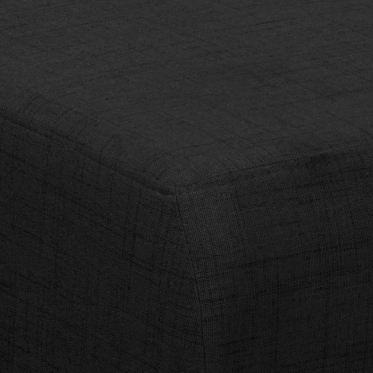 Ecksofa Bella Schwarz S: 257x174 cm - Wengefarben/Schwarz, Design, Textil (257/174cm) - Livetastic