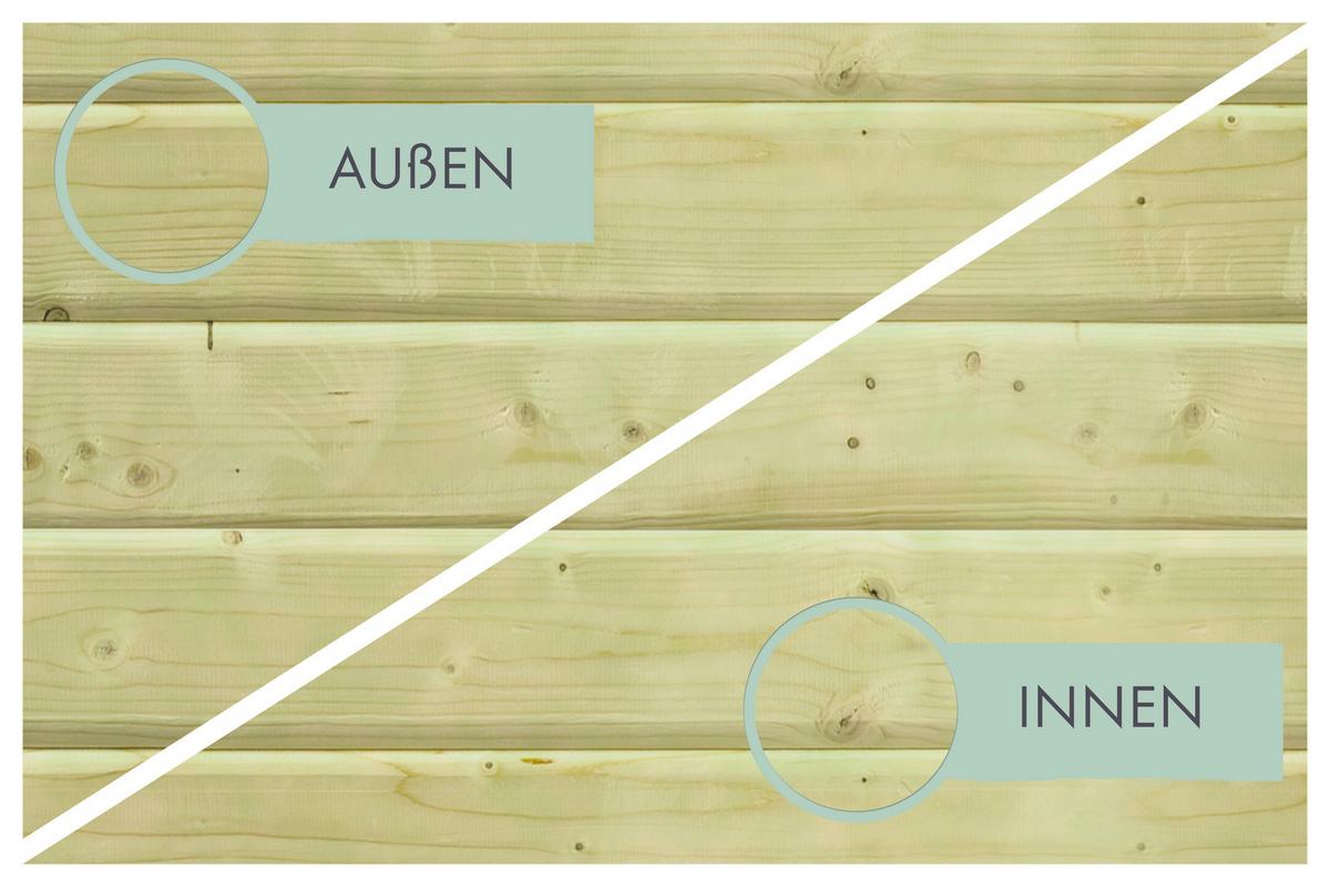 Pool-Set Minipool Percy 40160 Minipool Percy - Blau/Naturfarben, Basics, Holz (220/78/223cm)