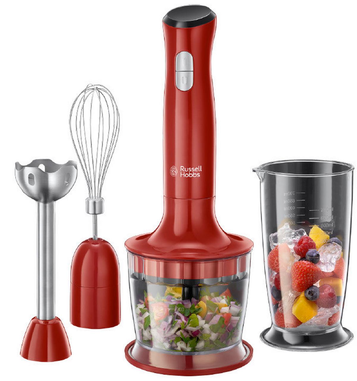 Stabmixer-Set Desire 3in1 - Rot, Basics, Kunststoff (8,9/41,3/6,4cm) - Russell Hobbs