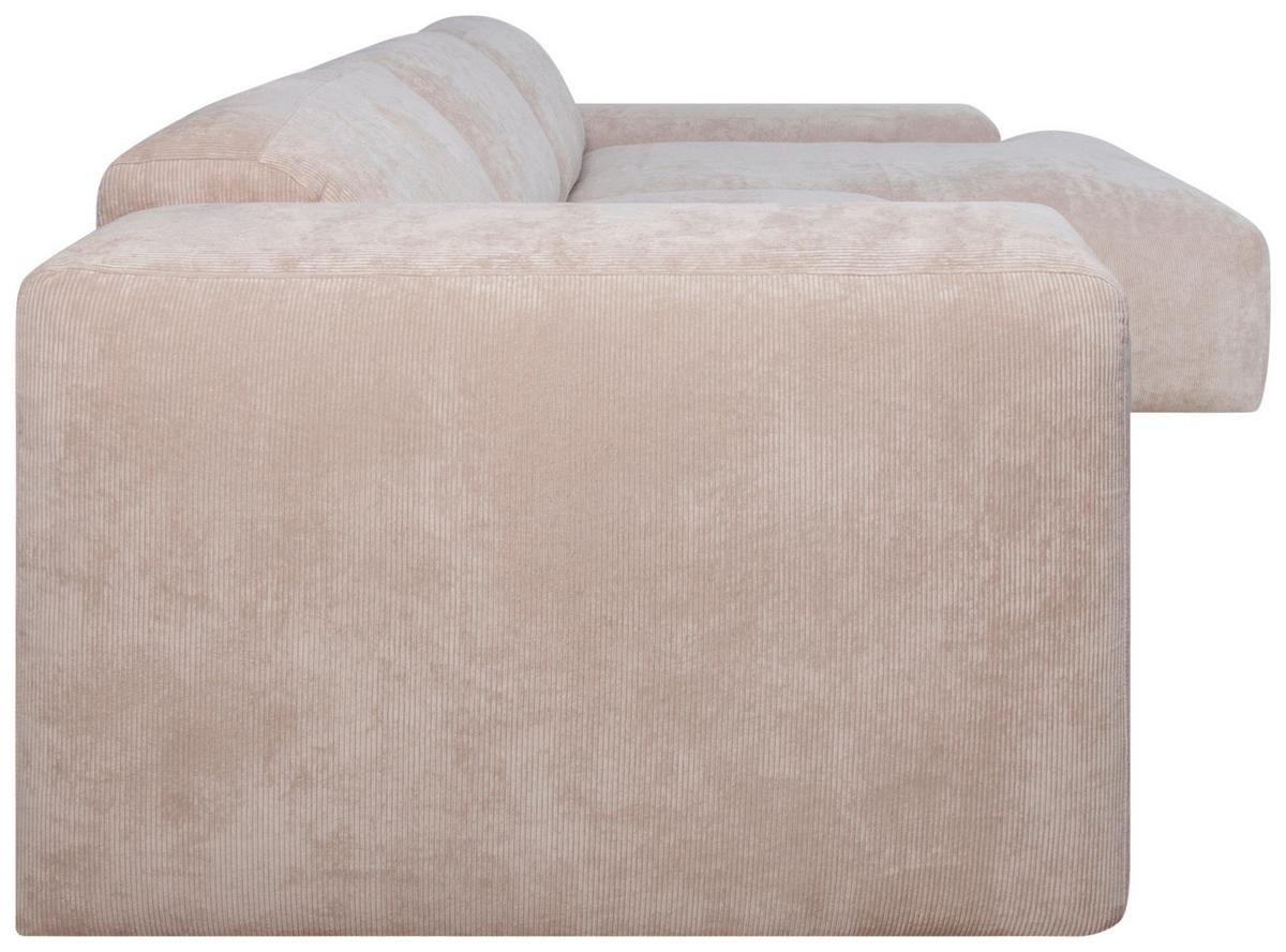 ECKSOFA Hannah Beige S: 343x170cm - Beige/Schwarz, Design, Textil (343/170cm) - MID.YOU