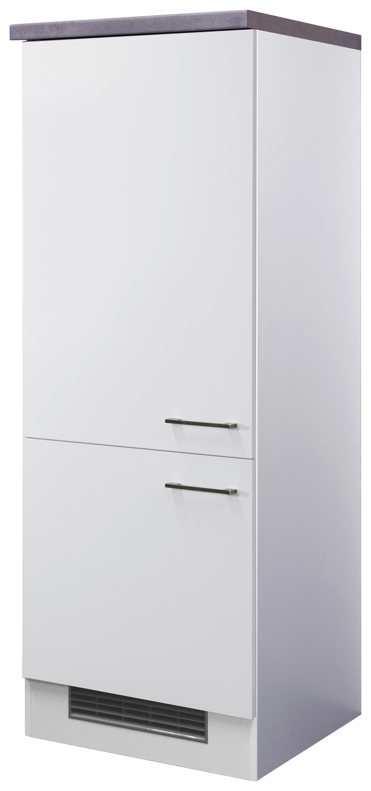 Skříňka na spotřebiče Neo bílá - bílá/barvy nerez oceli, Moderní, kov/kompozitní dřevo (60/162/57cm) - FlexWell