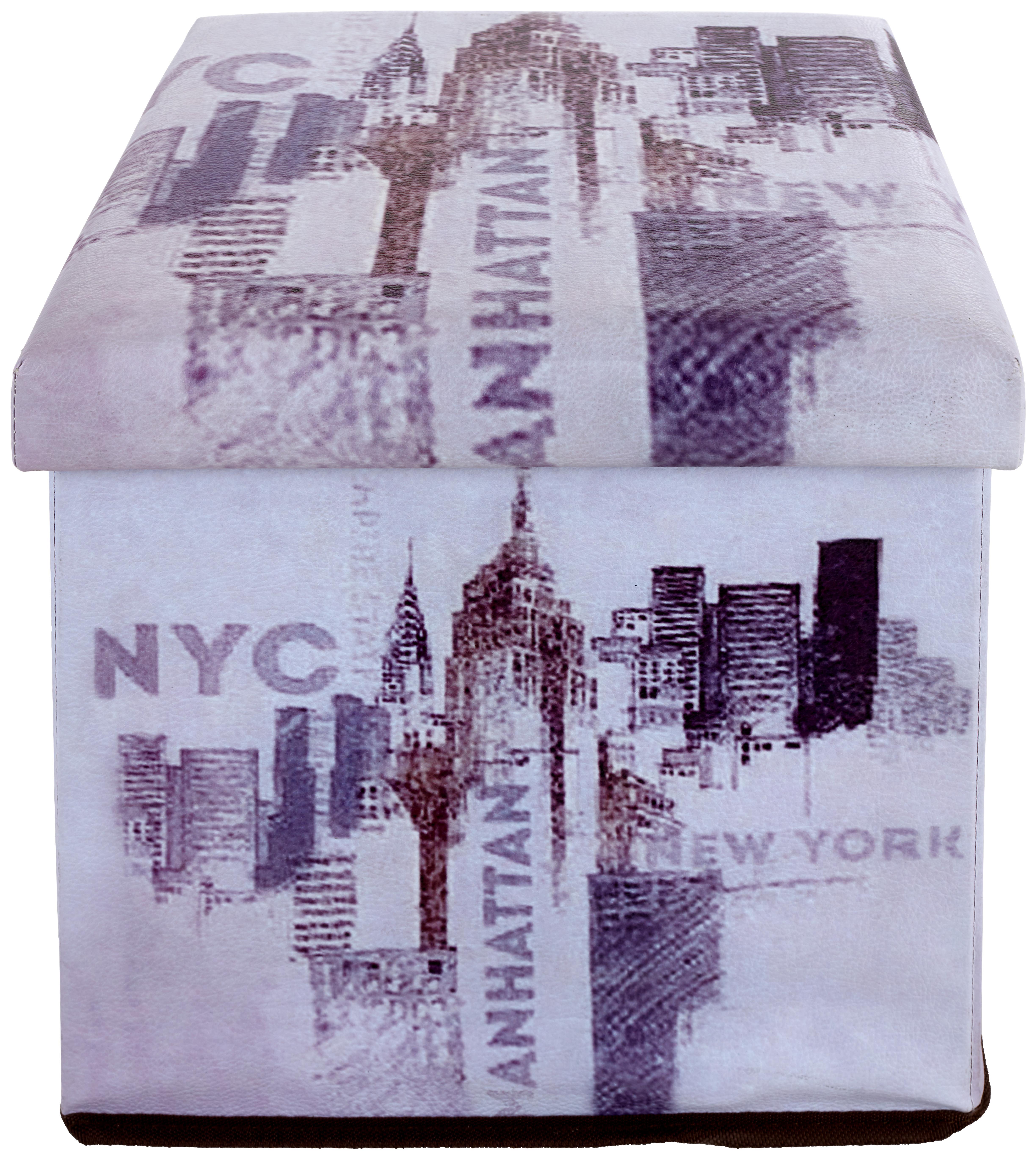 Taburetka Nyc - viacfarebná, Moderný, kompozitné drevo/textil (36/36/36cm)