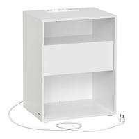 Nachttisch Nightstand - Weiß, MODERN, Holzwerkstoff (45/58,3/35cm) - MID.YOU