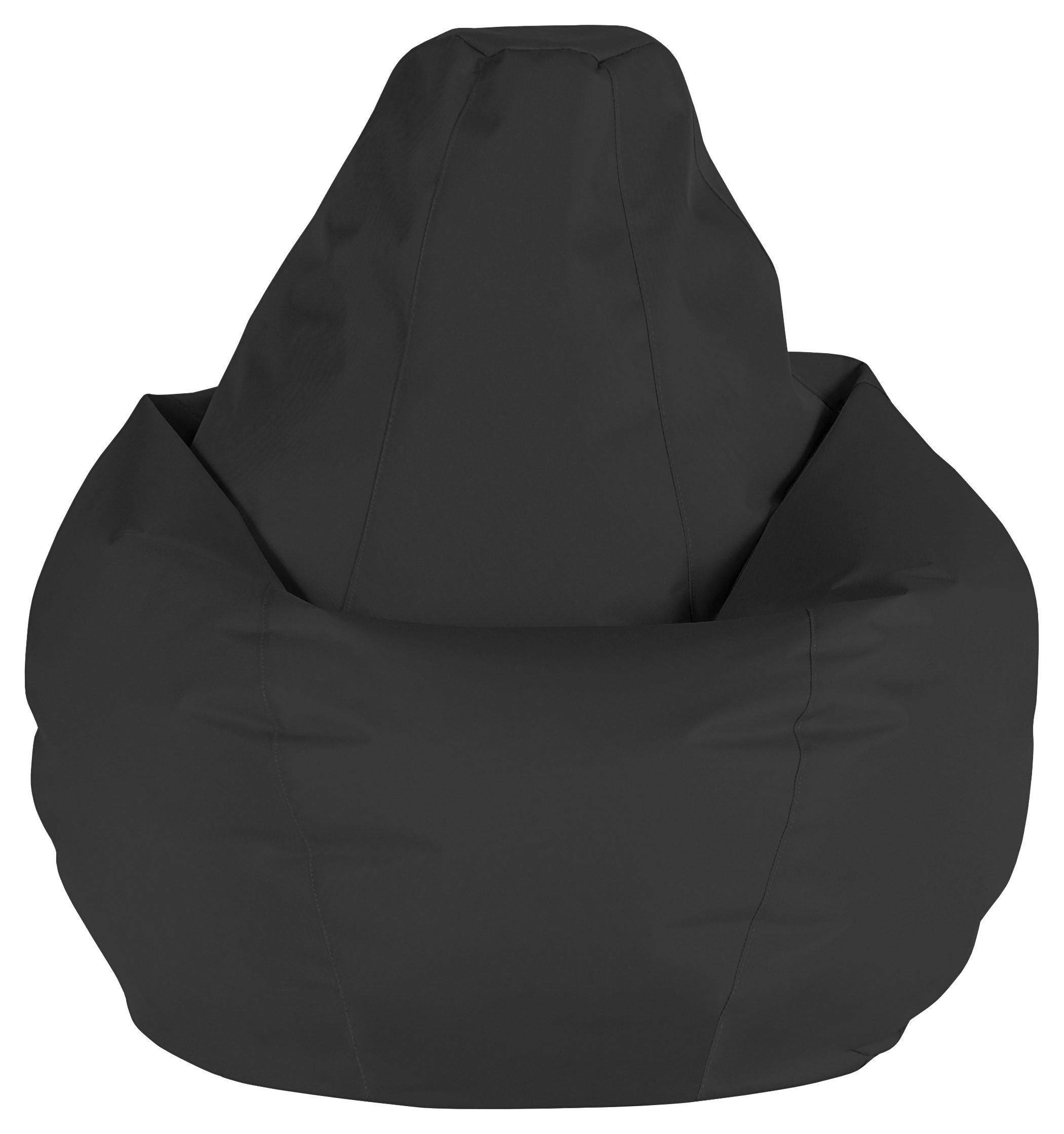 Ülőzsák Soft L - fekete, Modern, textil (120cm) - Mömax