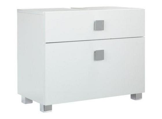 Waschbeckenunterschrank QUADRA in Weiß
