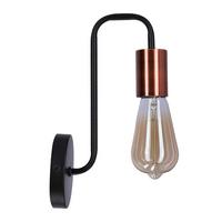 Wandleuchte 21-66855 - Schwarz, KONVENTIONELL, Metall (17/10/26cm)