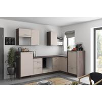Eckküche Win - Eiche grau/Creme, MODERN, Holzwerkstoff (280/178cm) - Express