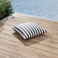 VENKOVNÍ POLŠTÁŘ GIADA - bílá/černá, Moderní, textil (45cm) - Bessagi Garden