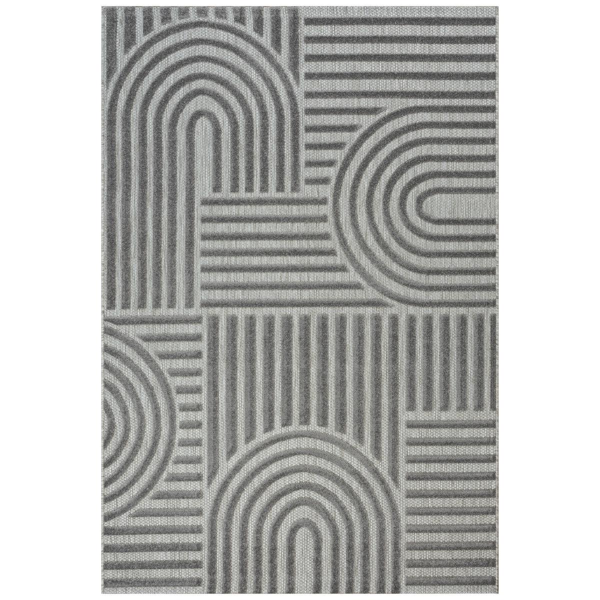 Outdoorteppich 9007_gray_140x200 - Grau, Basics, Textil (140/200cm)