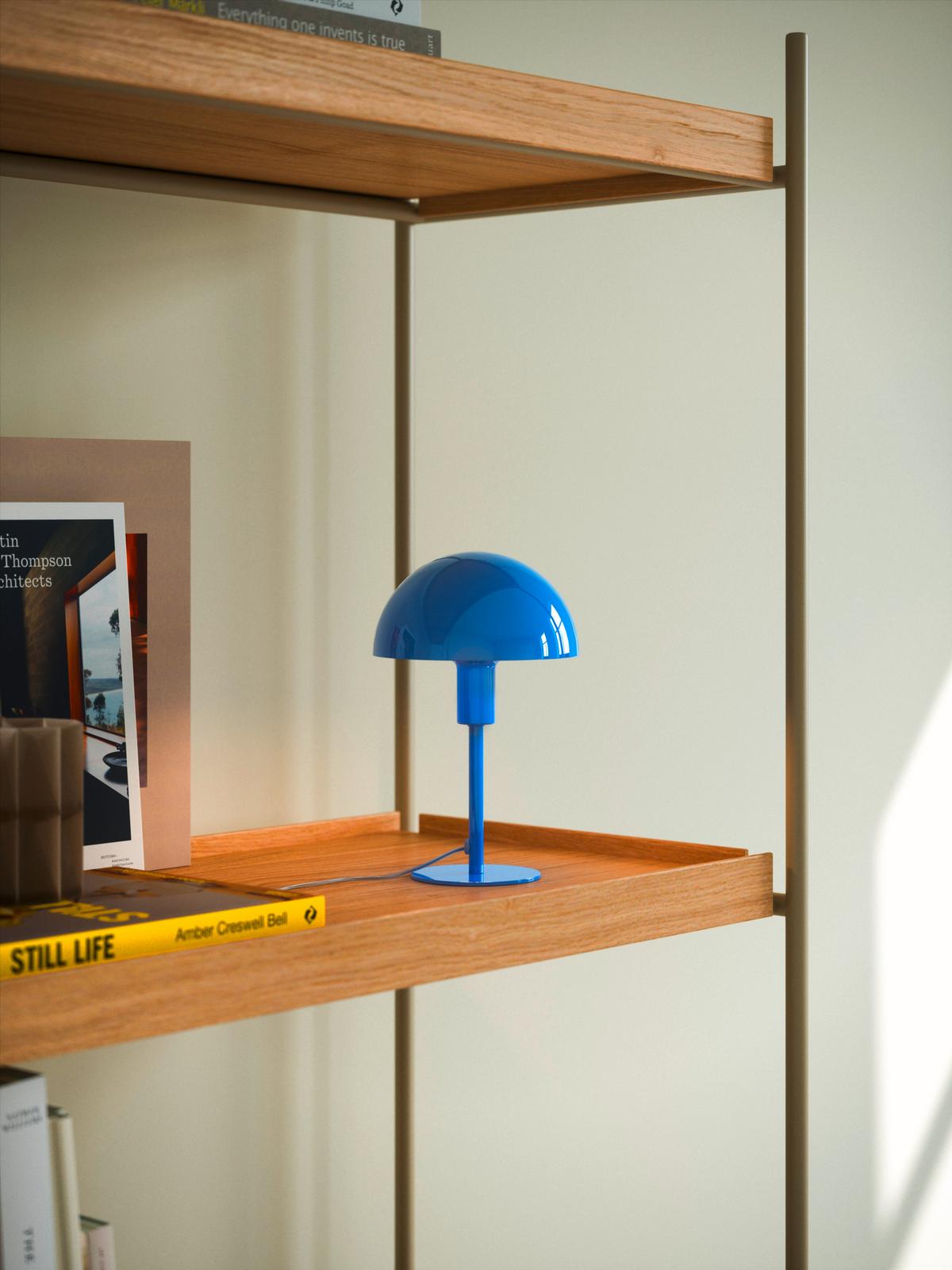 Tischleuchte Ellena Mini Blau D: 16 cm - Blau, Design, Metall (16/25cm) - Nordlux