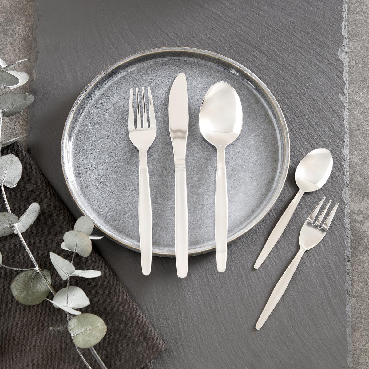 Messer Pandora L: ca. 20,7 cm - Edelstahlfarben, Design, Metall (20,7cm) - Luca Bessoni