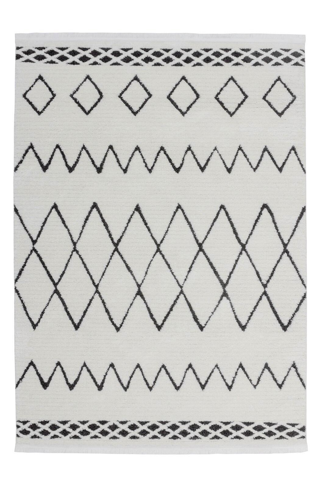 Teppich Agadir Schwarz, 160x230 cm - Schwarz, KONVENTIONELL, Textil (160/230cm) - Kayoom