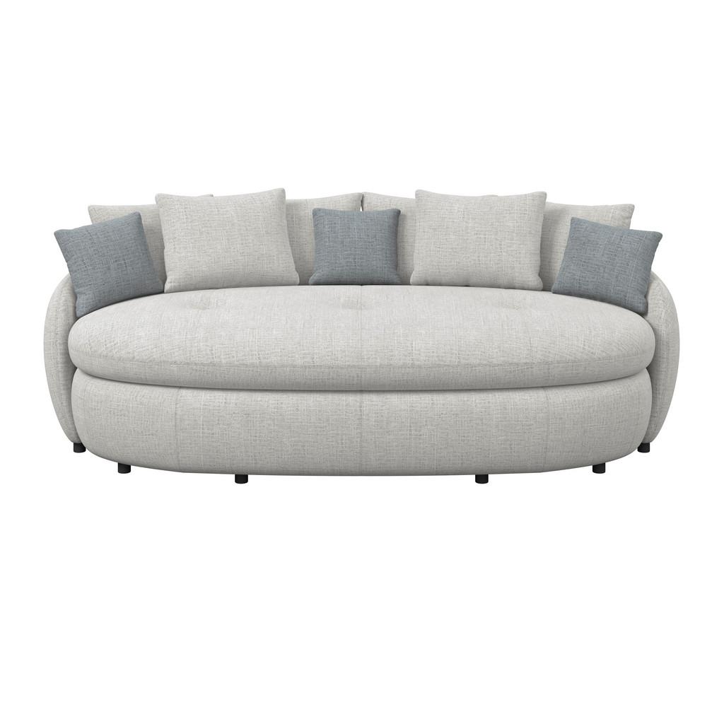 Big Sofa Aruba 2 B: 238 cm Silberfarben