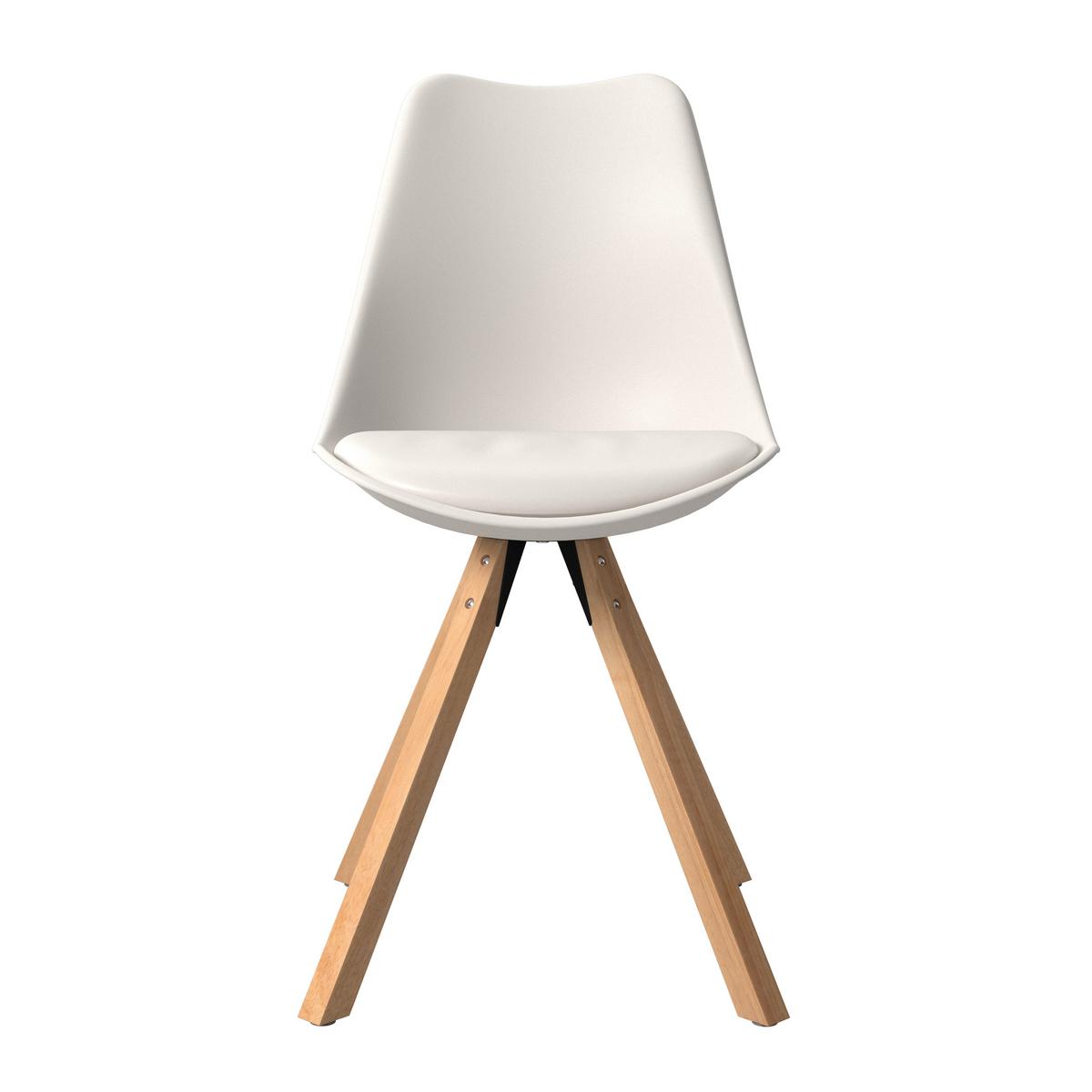 STOLIČKA LILLY 2 -TOP- - biela/prírodná farba, Modern, drevo/textil (48,5/84/55cm) - Based