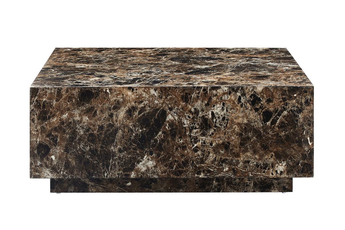 Couchtisch Braun B: 90 Cm - Braun, Design, Holzwerkstoff (90/90/35cm) - Livetastic