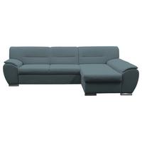 Veratti New Blau Inkl. Schlaffunktion Ottomane Rechts - Blau/Silberfarben, Design, Textil (281/167cm) - MID.YOU