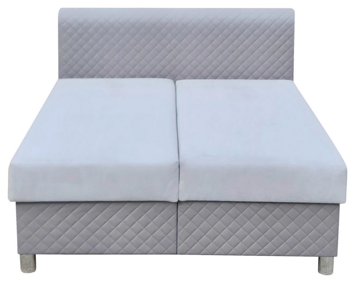 Kárpitozott Ágy Liam 160/200 Cm - szürke, Romantik / Landhaus, textil (160/200cm)