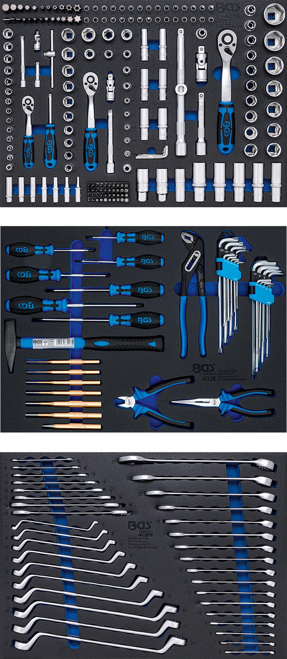 Werkstattwagen 4207 - Blau/Schwarz, Basics (69,9/99,4/45,8cm)