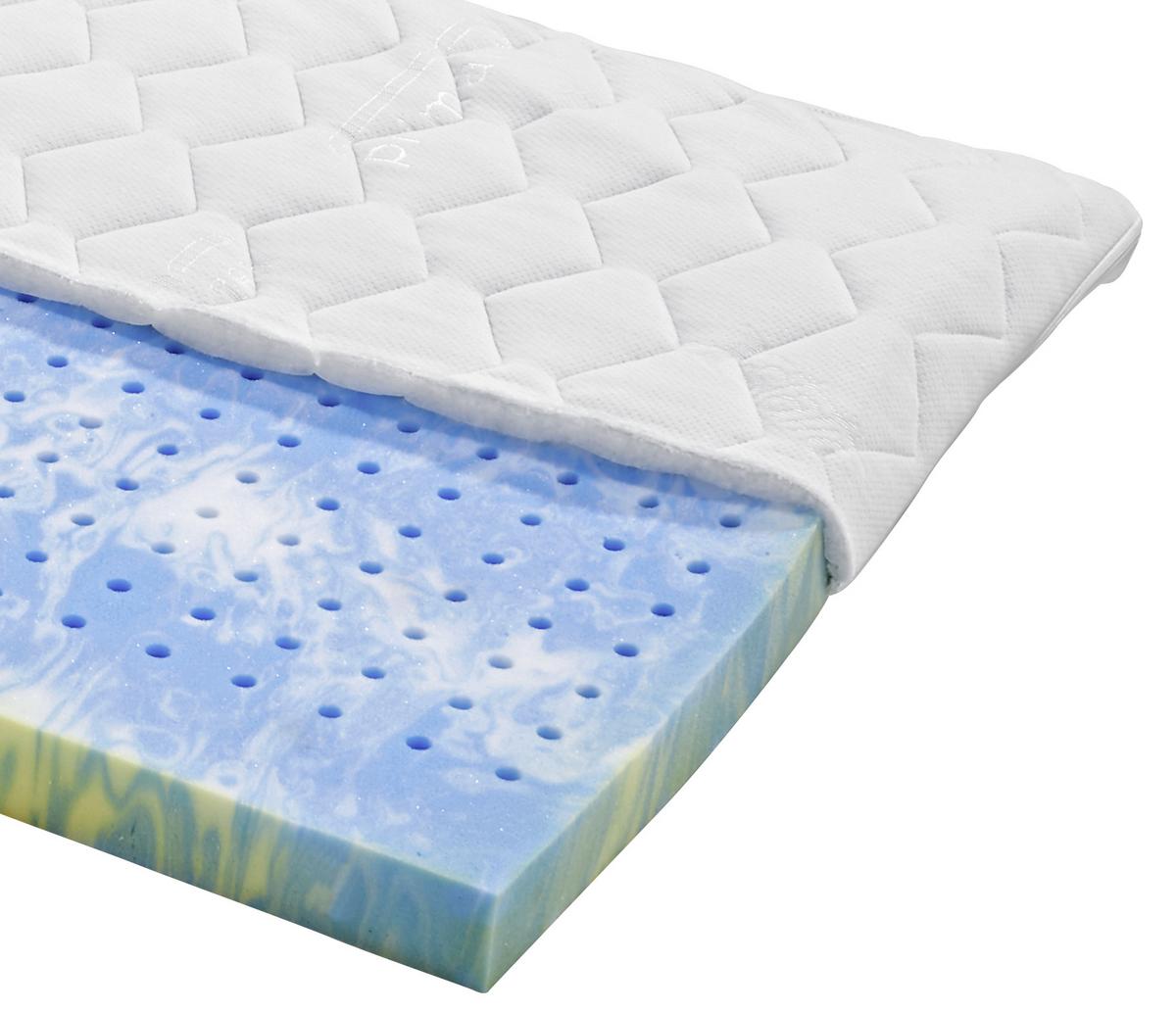 Topper Primatex Sigma 120x200 cm Gelschaumkern - Weiß, Textil (120/200cm) - Primatex