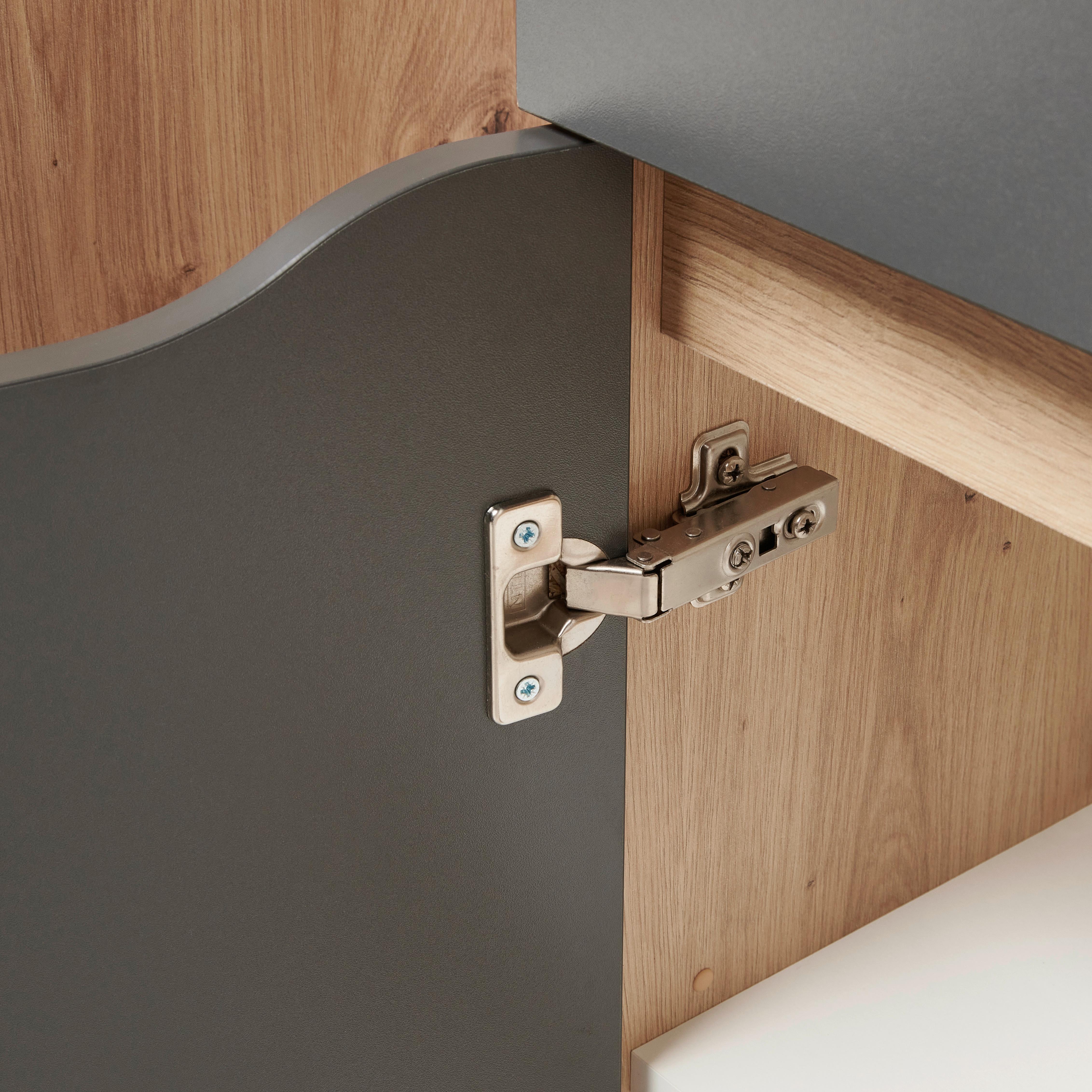 Unterschrank Mit Softclose Giga B: 40 Cm, Eiche/anthrazit - Eichefarben/Anthrazit, MODERN, Holzwerkstoff (40/102/30cm)