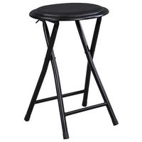 Klappstuhl Ouzo 3 - Schwarz, MODERN, Textil/Metall (30/45/30cm)