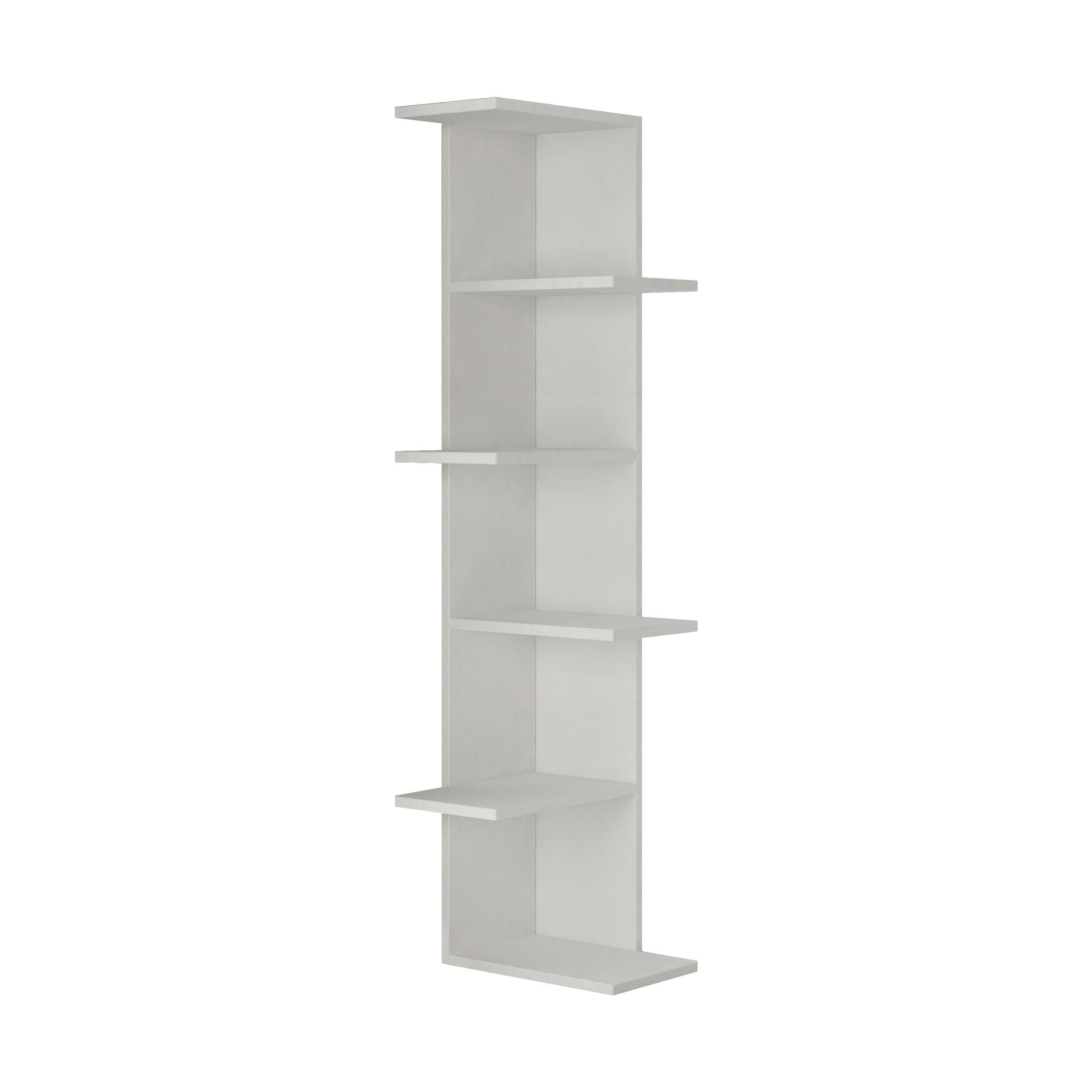 Bücherwand Saso, Weiß B: 37 Cm - Weiß, Design, Holzwerkstoff (37/141/24cm) - Livetastic