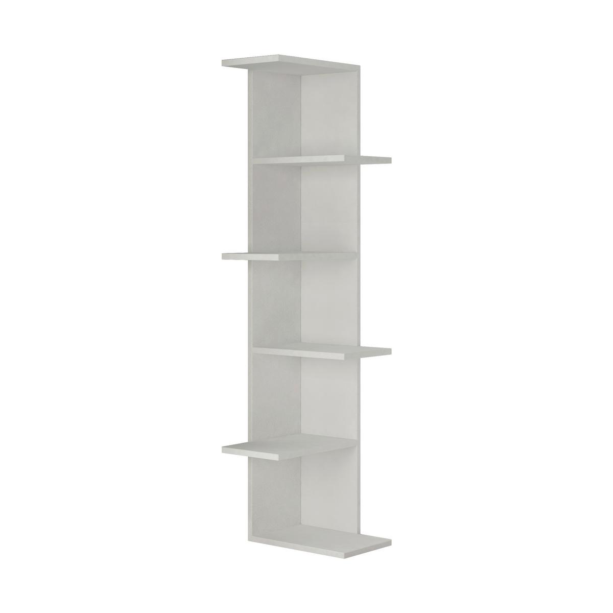 Bücherwand Saso, Weiß B: 37 Cm - Weiß, Design, Holzwerkstoff (37/141/24cm) - Livetastic