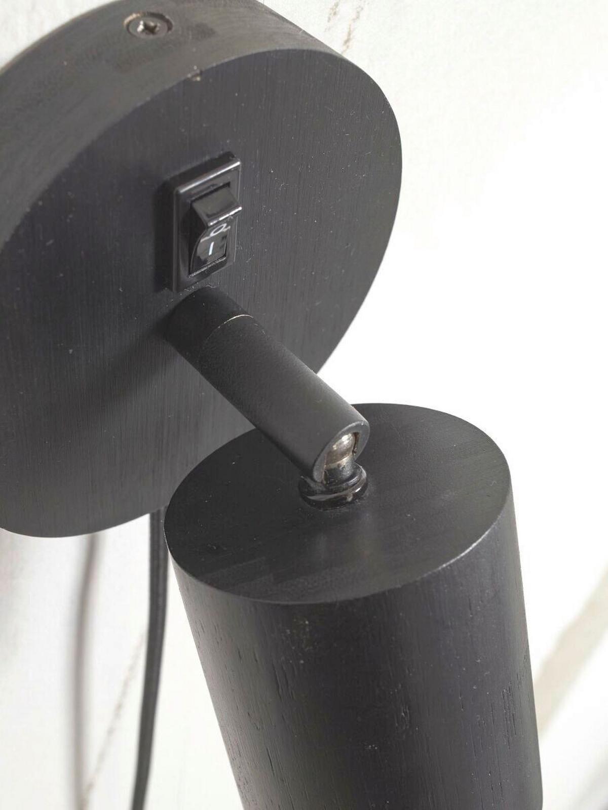 Wandleuchte Java/Ws1/B - Schwarz, Trend (12/15/12cm) - Good & Mojo