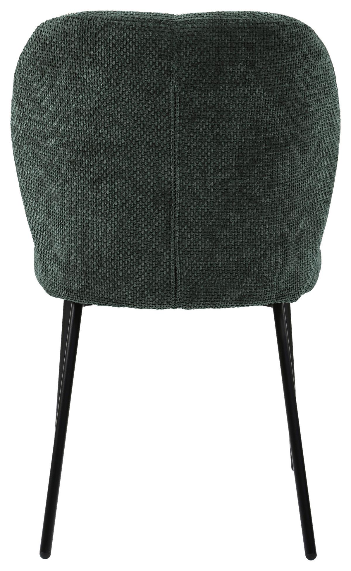 Židle Mara, zelená - černá/zelená, Lifestyle, kov/dřevo (52/87/64cm) - Mömax