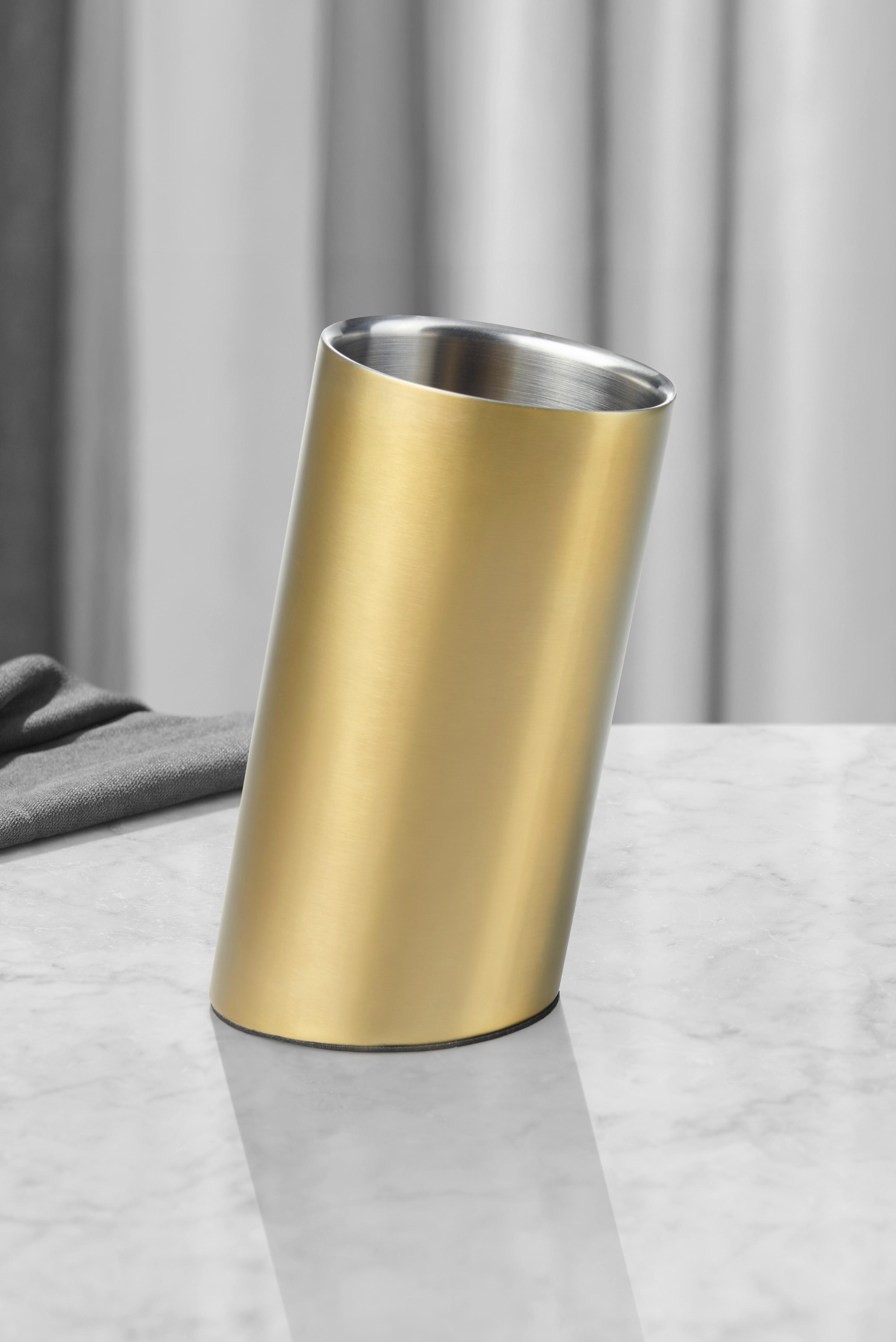 Chladič Na Víno Glamour - barvy zlata, Moderní, kov/plast (12/23,5cm) - Premium Living