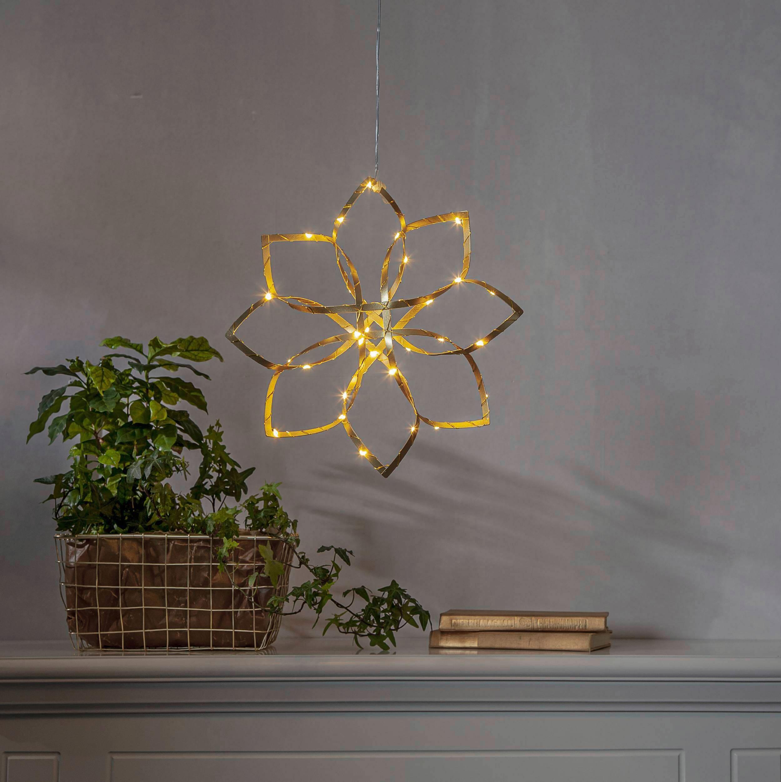 LED-Dekoleuchte 411563_amaze - Transparent/Goldfarben, Basics, Metall (30/4/30cm) - Eglo