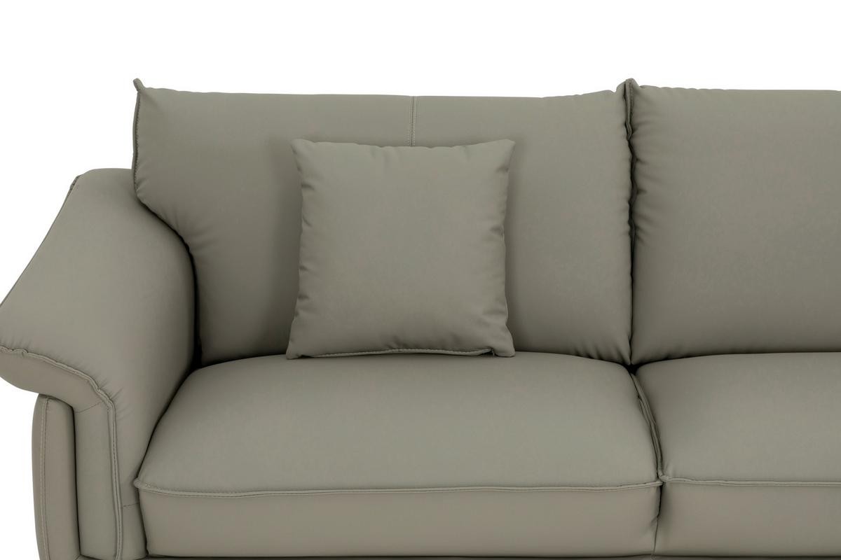 3-Sitzer-Sofa Daniele - Taupe/Schwarz, Design, Textil (289/84/92cm) - MID.YOU