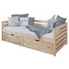 Stauraumbett Naomi - Naturfarben, MODERN, Holz (90/200cm) - MID.YOU