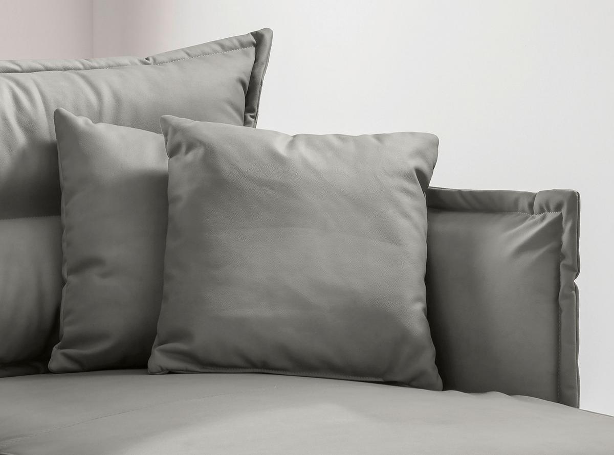 XXL-Sessel Lava Grau B: 111cm - Schwarz/Grau, MODERN, Textil (111/101/167cm) - Livetastic