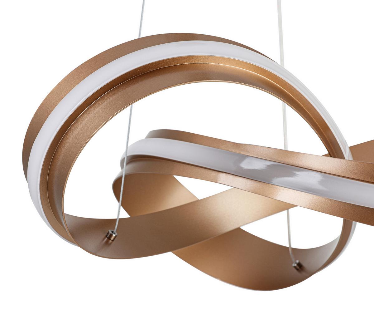 Led-hängeleuchte Josefina - Cappuccino, Kunststoff/Metall (52/120cm) - Luca Bessoni